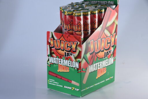西班牙Juicy Jays西瓜風味11公分果汁紙+木煙嘴1支