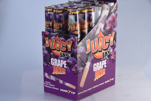 西班牙Juicy Jays葡萄風味11公分果汁紙+木煙嘴(1支)