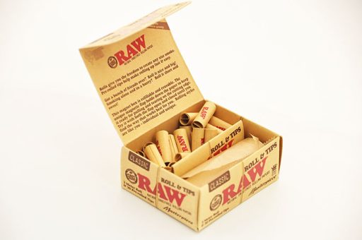 RAW 300公分天然捲煙紙+30個捲好紙濾心
