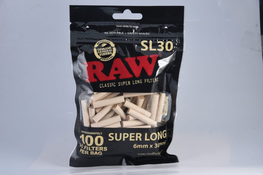 黑RAW  XL 特長未漂白特長捲煙纸濾心-6mm